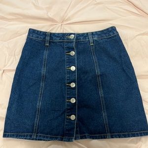 Denim Mini Skirt